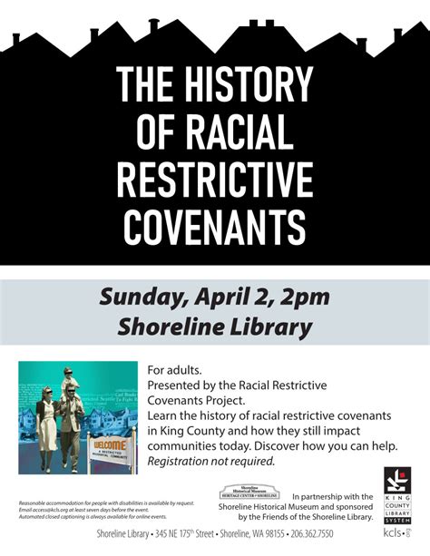 <strong>Covenants</strong> were embedded in property deeds all over the country to keep people who were not white from buying or even occupying land; their popularity has been well documented in St. . History of racially restrictive covenants